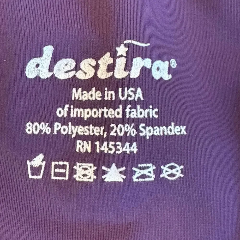 Destira Sky’s the Limit Gymnastics Leotard Adult XS Sunset Ombre Pink Purple
